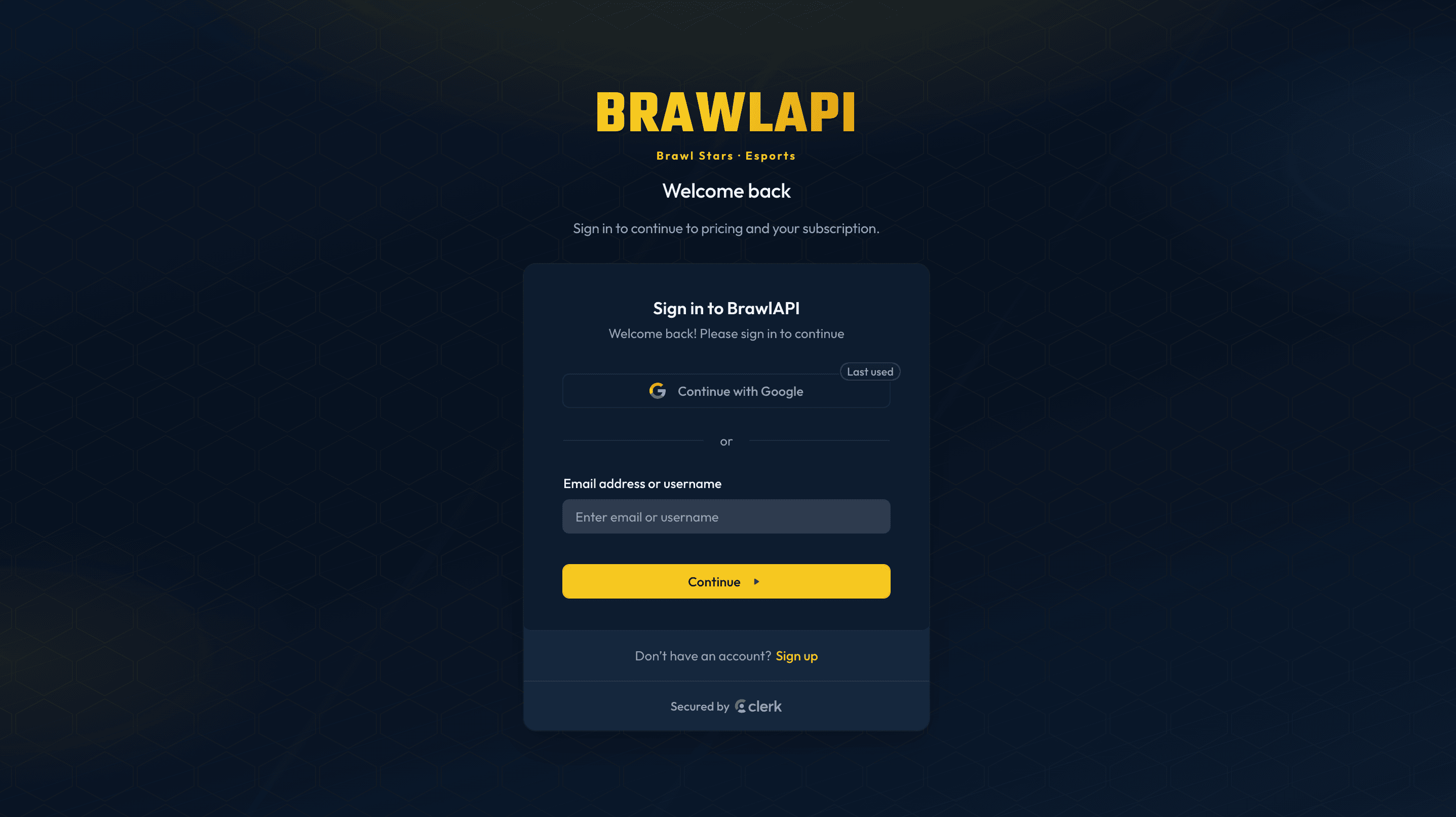 Login BrawlAPI