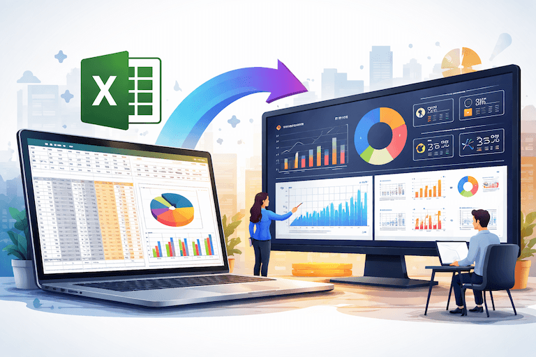 excel naar professionele dashboards
