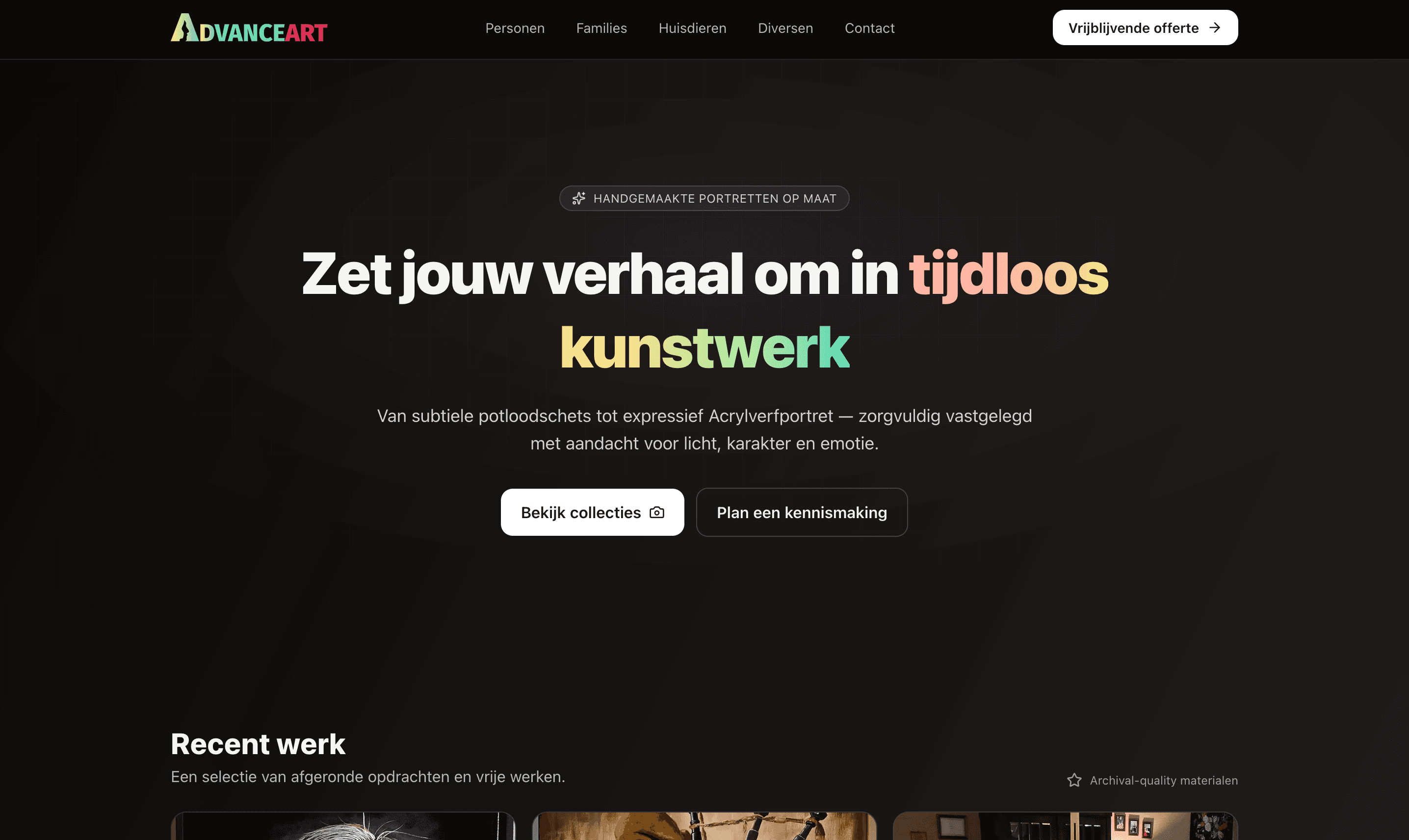 advanceart homepage